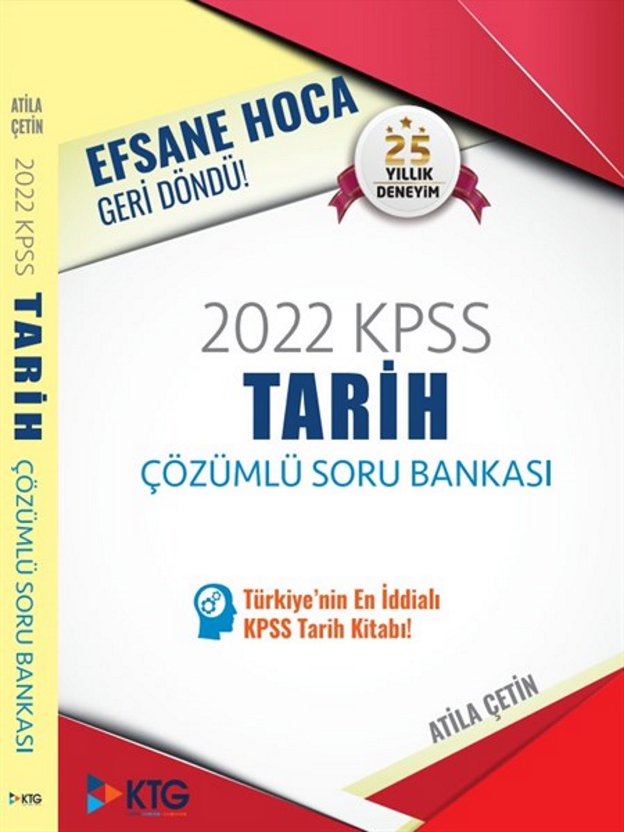2022 KPSS Tarih Çözümlü Soru Bankası-Atila ÇETİN